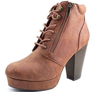 *SALE*Material Girl Rheta Lace-Up Platform Booties